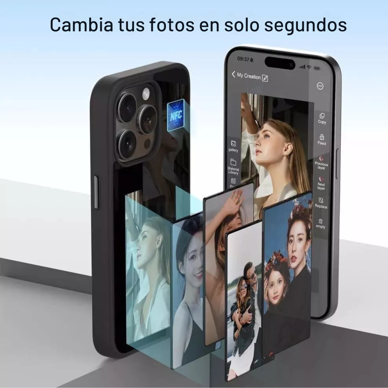 Funda para iphone con pantalla inteligente - IPHONE 16 PRO MAX